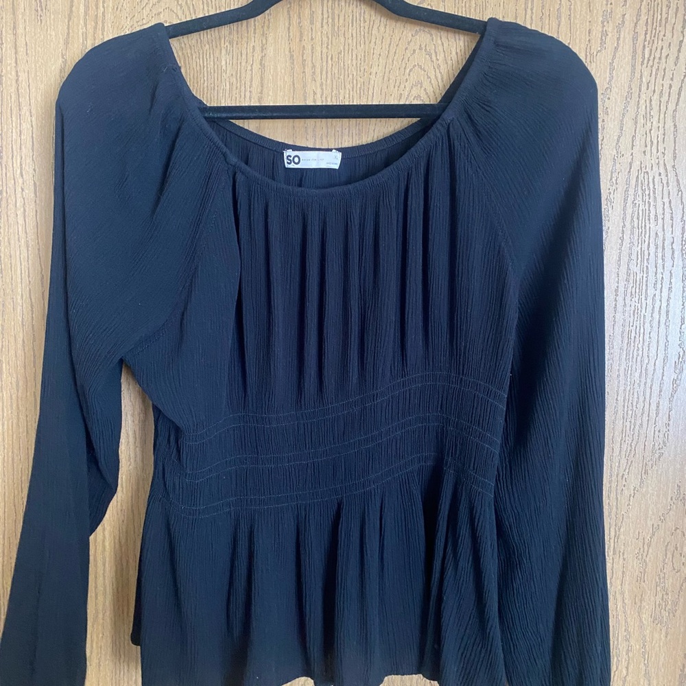 Women's Long sleeve Top, Black